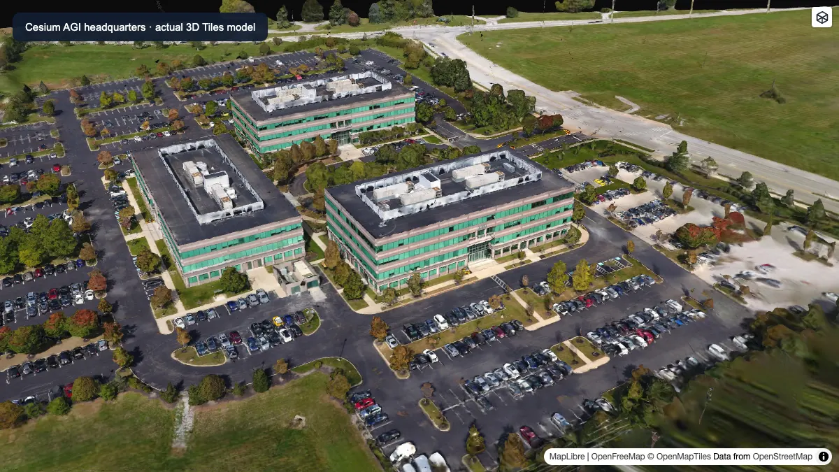 3D Tiles (Cesium HQ): actual dataset map preview
