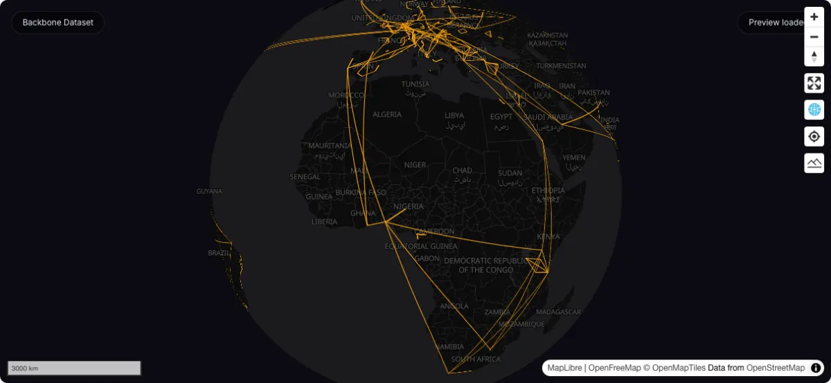 Backbone Dataset: actual dataset map preview