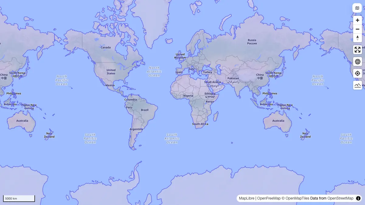 World Land: actual dataset map preview